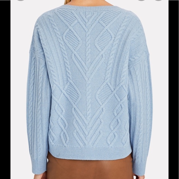 New! Intermix medium Adley cashmere/wool cable knit sweater. - Picture 3 of 12